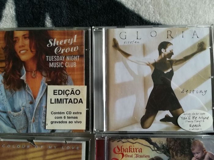 Conjunto 8 CDs varios artistas Beyonce Rod Steart Sheryl Crow