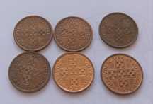 Coleção completa moedas República portuguesa 20 centavos