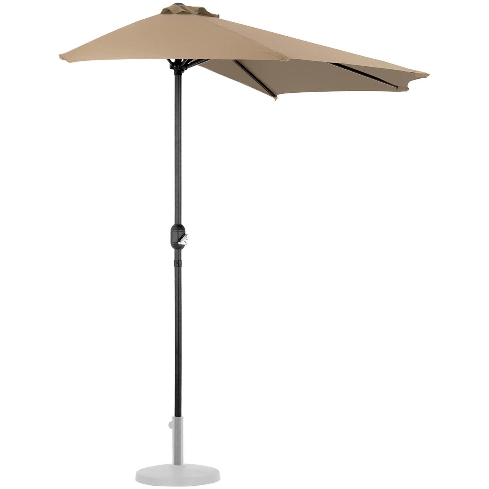 Półparasol przyścienny balkonowy tarasowy półokrągły 270 x 135 cm