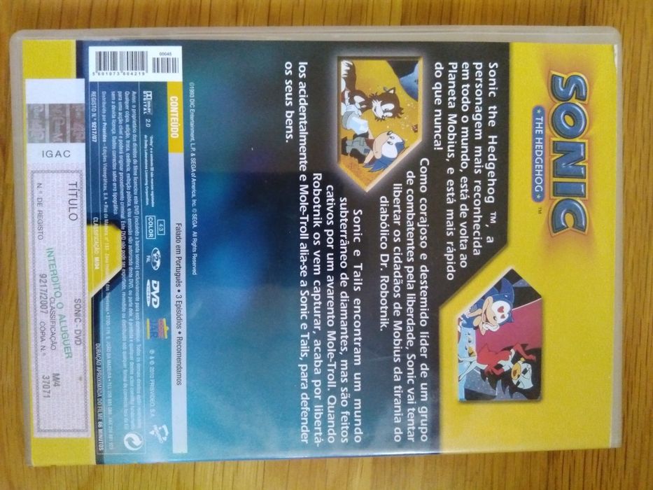 Sonic the Hedgehoc - falado em português