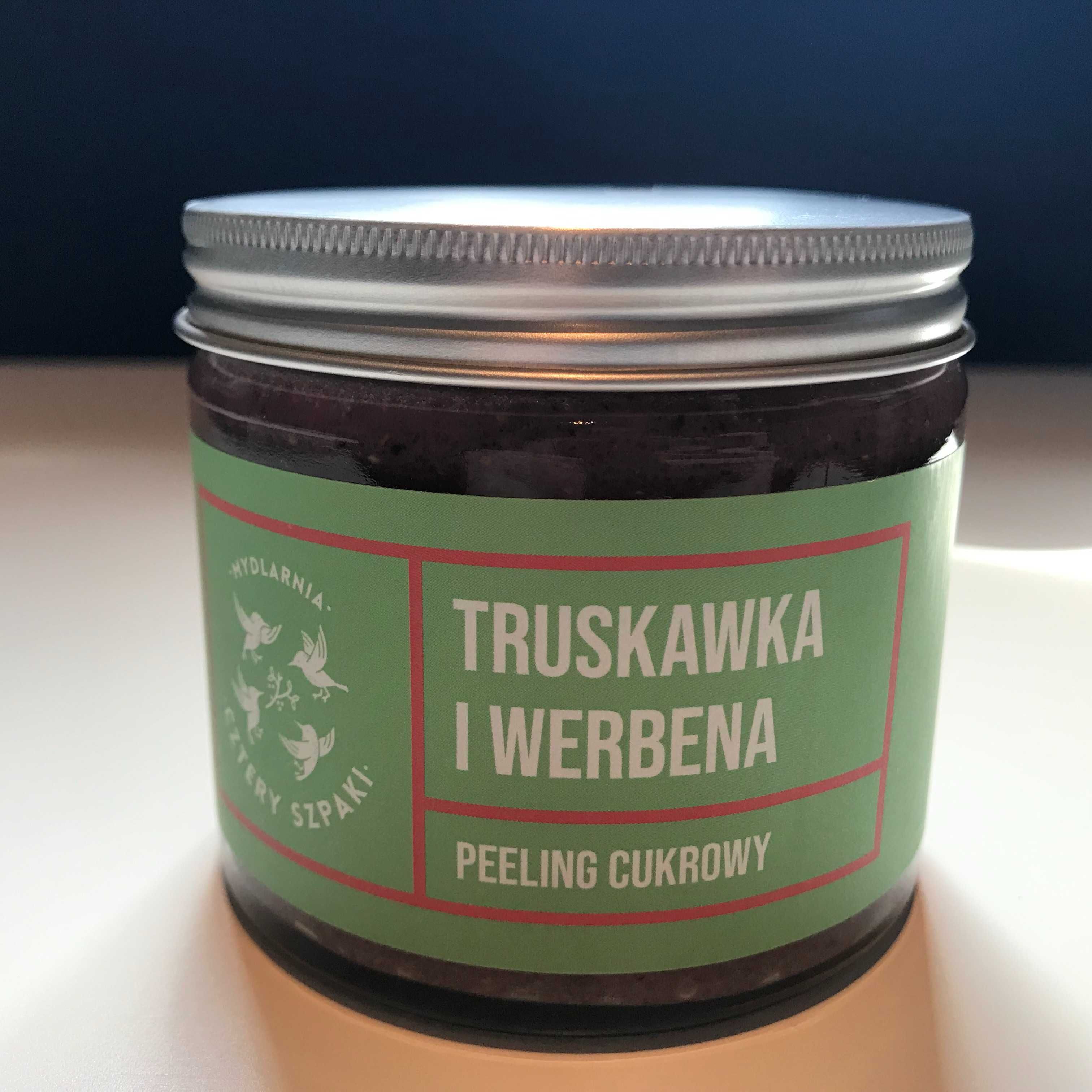 Peeling cukrowy tuskawka i werbena - Cztery szpaki