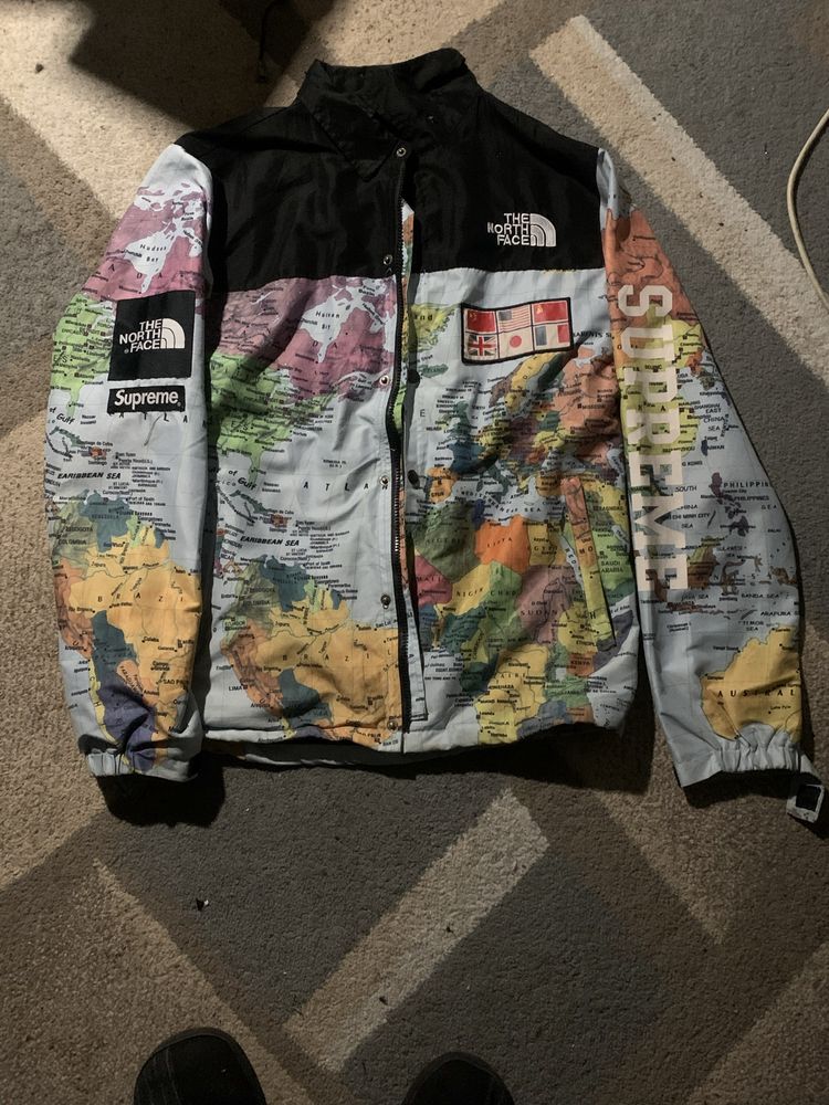 Ветровка the north face x supreme atlas 2014 drill