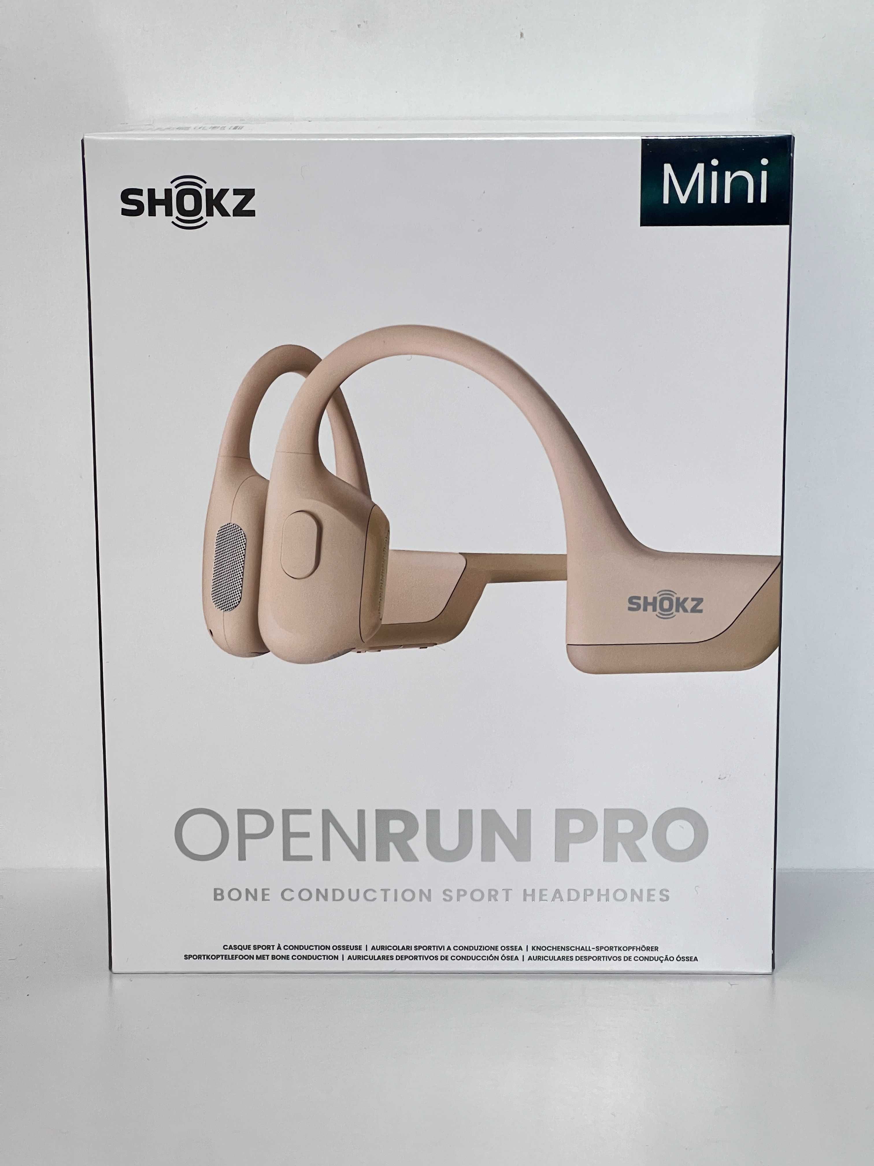 Костные наушники Shokz OPENRUN PRO+mini Black&Beige кісткові навушники