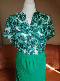 Bluzka/koszula z krótkim rękawem Classics, tropikalna zieleń, 44(EUR)