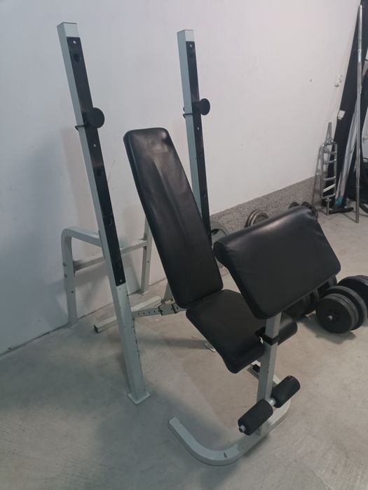 Zestaw ławka+ hantle 40 kg