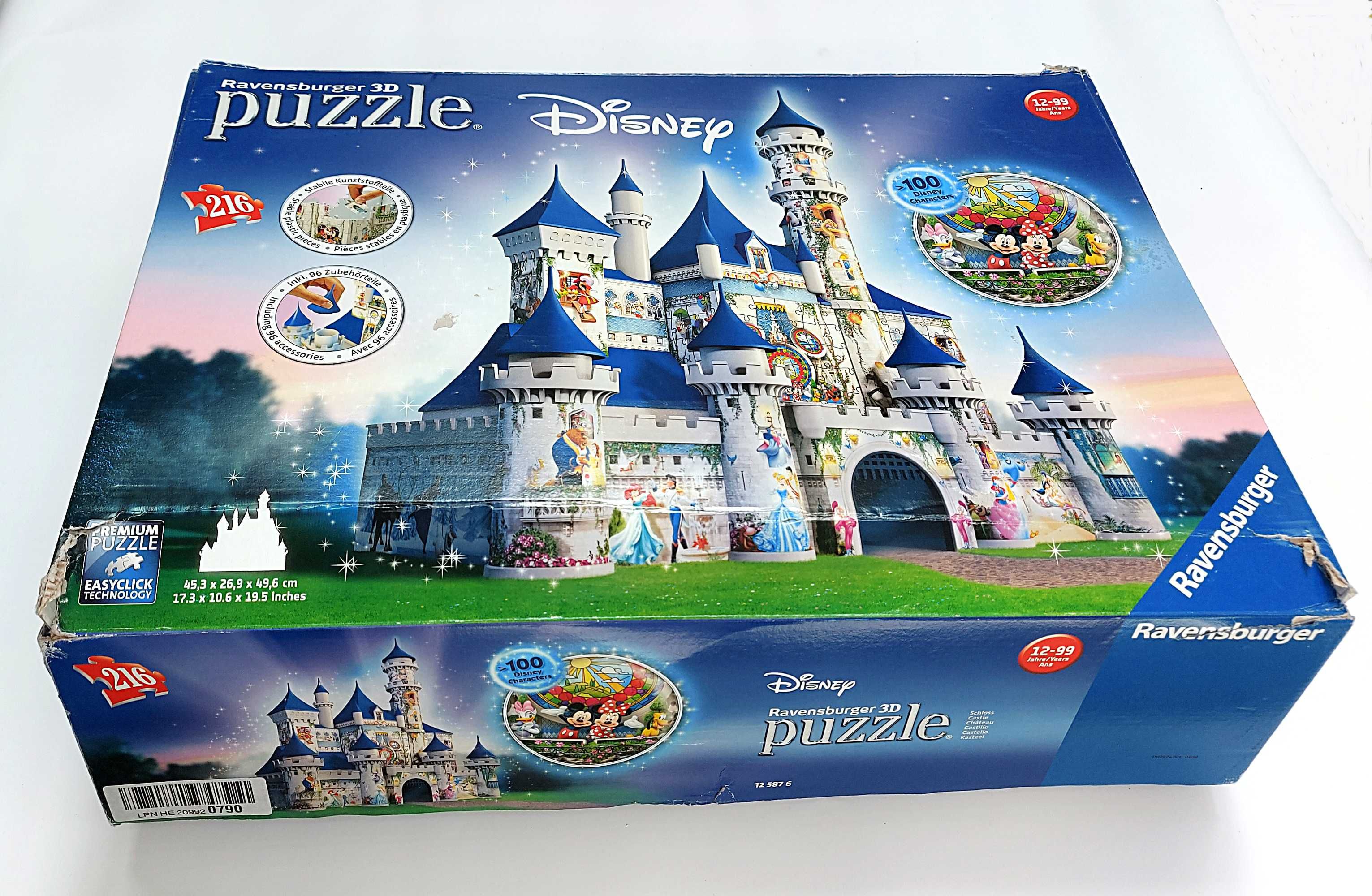 Zamek Disneya puzzle 3D