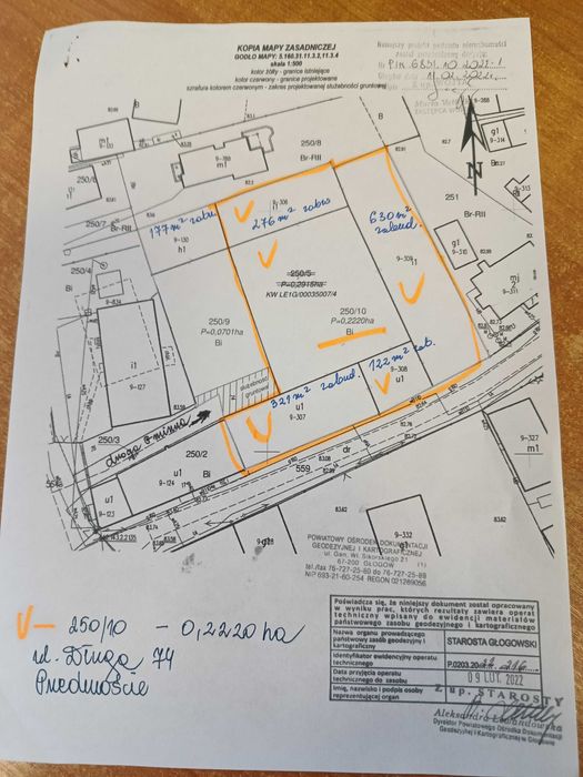 Sprzedam nieruchomość  o powierzchni 0,2220ha zabudowaną