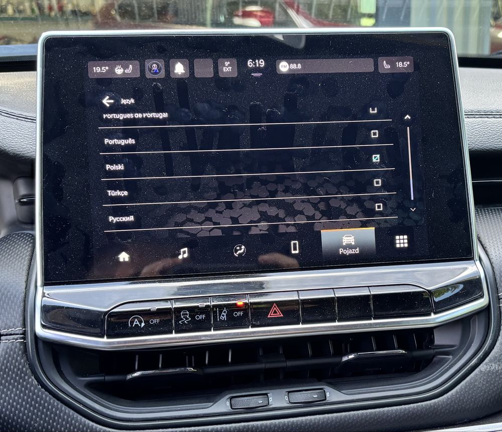 Jeep Compaass radio FCA-R1 LOW polski parzyste fale mgla kierunki