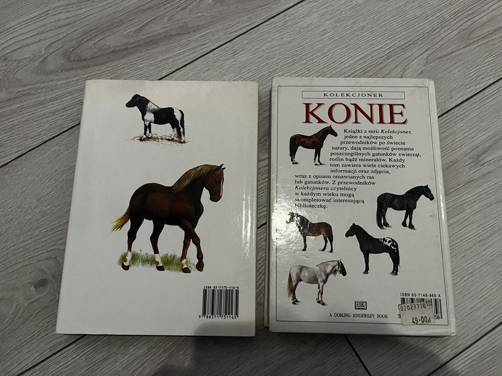 Dwie ksiazki o rasach koni.