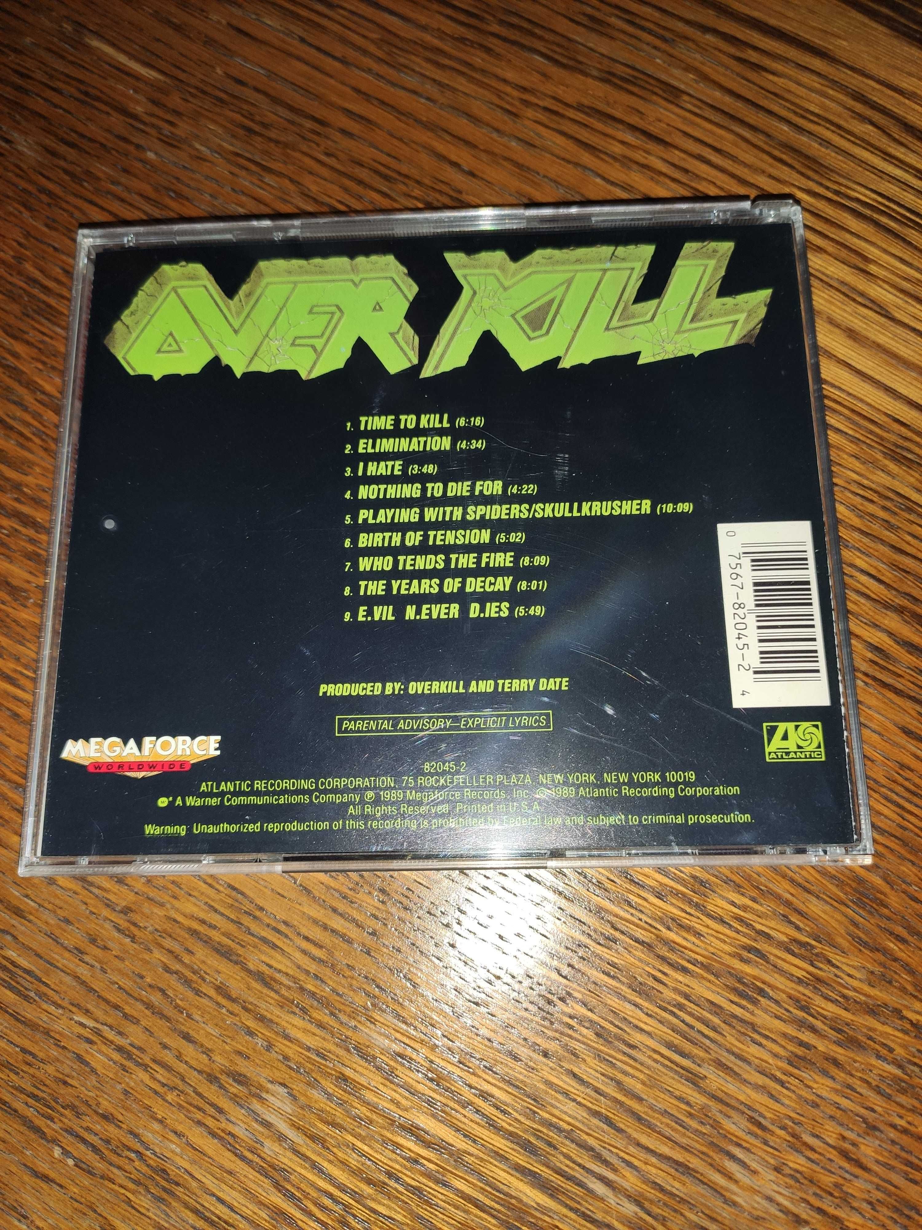 Overkill - The Years of decay, CD 1992, USA, bez IFPI, over kill
