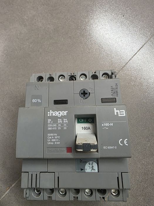 Material elétrico dijuntores de 160A