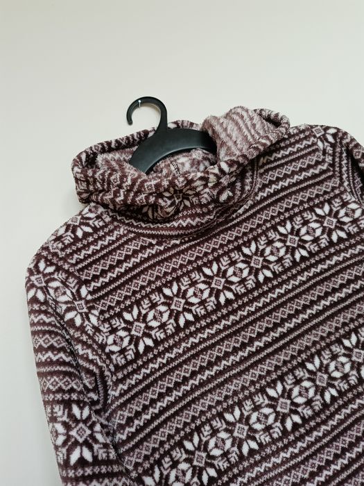 Ciepła bluza polarowa KEY XL we wzory norweskie