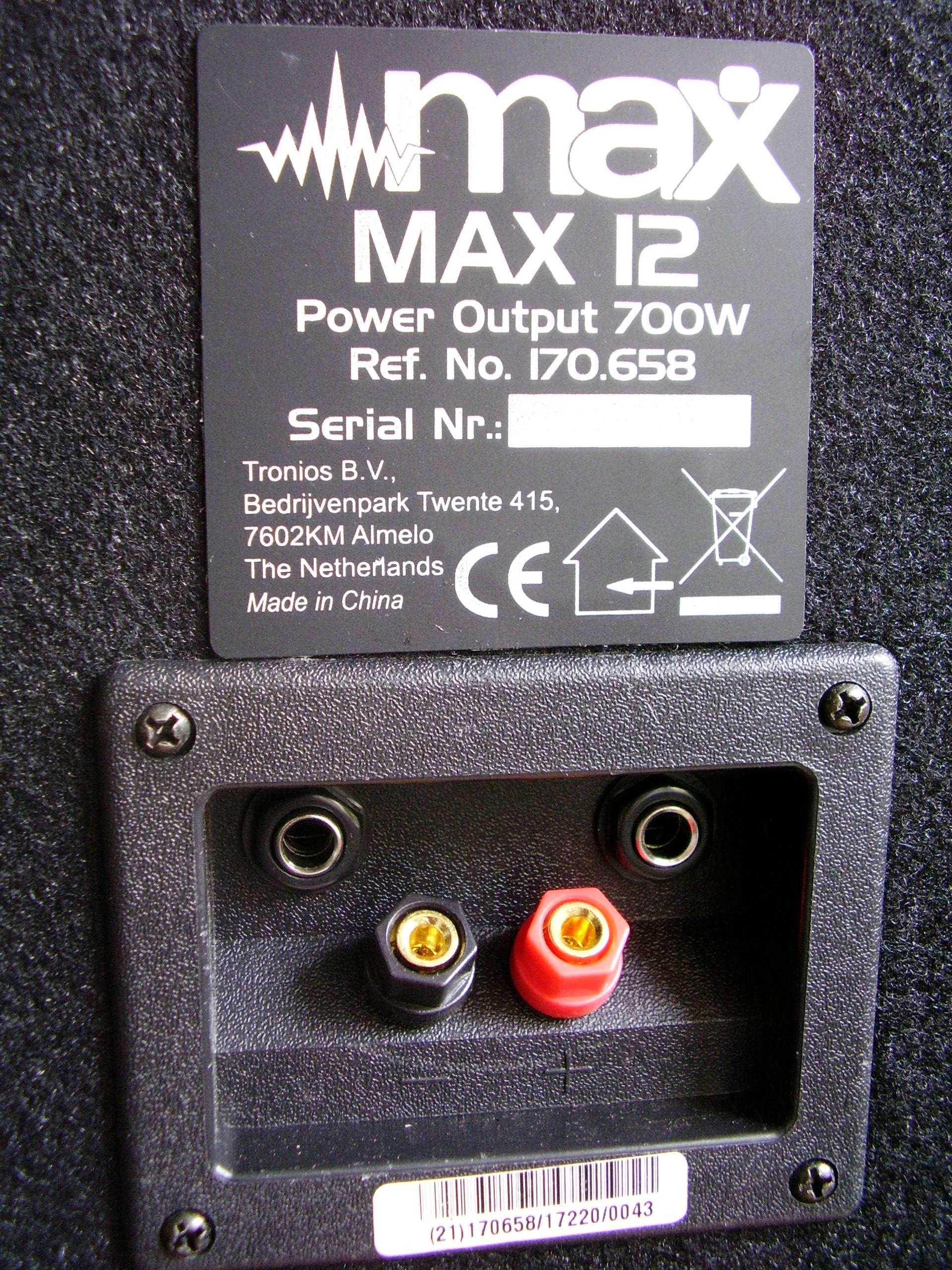 Kolumna głośnikowa 3 drożna MAX12 200W RMS 8 ohm Nowa gwarancja