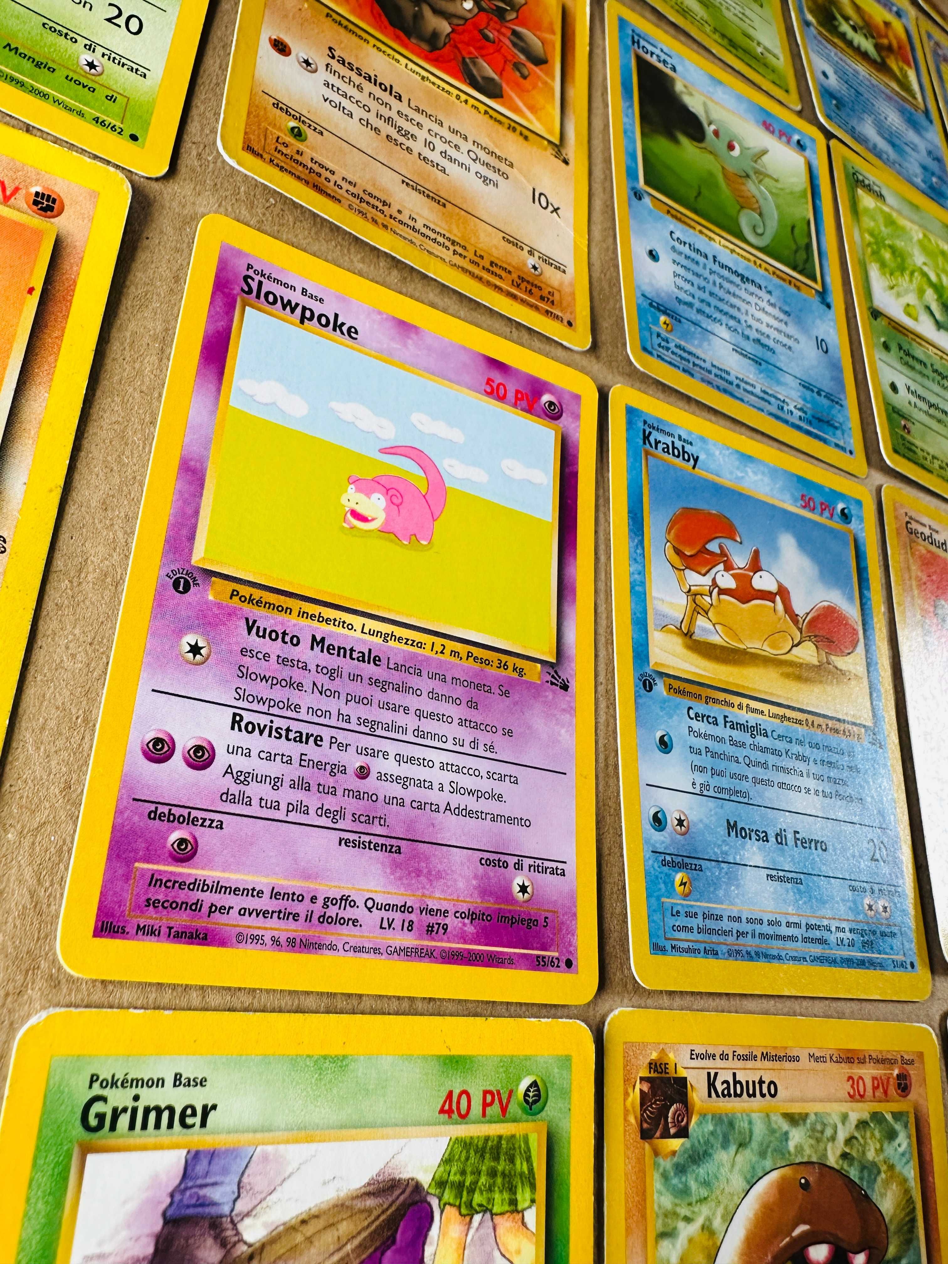 73 karty Pokemon 1st Edition Pierwsze Edycje - Rocket, Fossil, Jungle