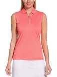 CALLAWAY Cammelia Rose Nowa Koszulka polo Damska M Bez Rękawów 1/4 Zip