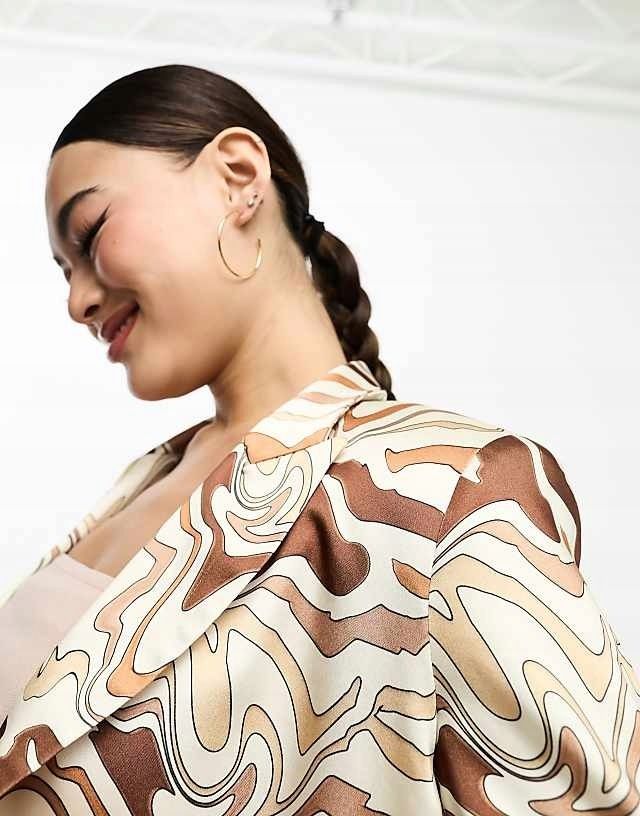 Twisted Tailor 38 M Marynarka Satynowa Wzorzysta H17057