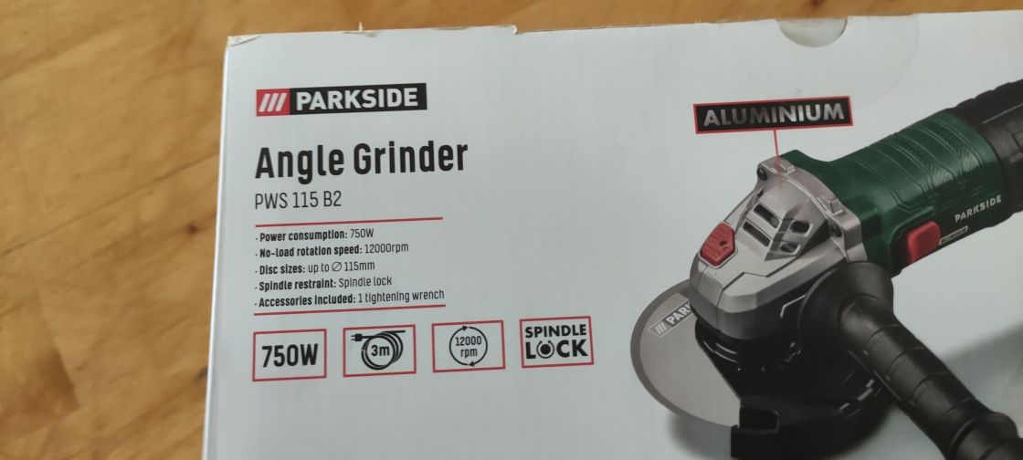 PARKSIDE® Szlifierka kątowa PWS 115 B2, 750 W