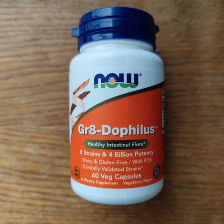 NOW Foods, Gr8-Dophilus, 60 растительных капсул