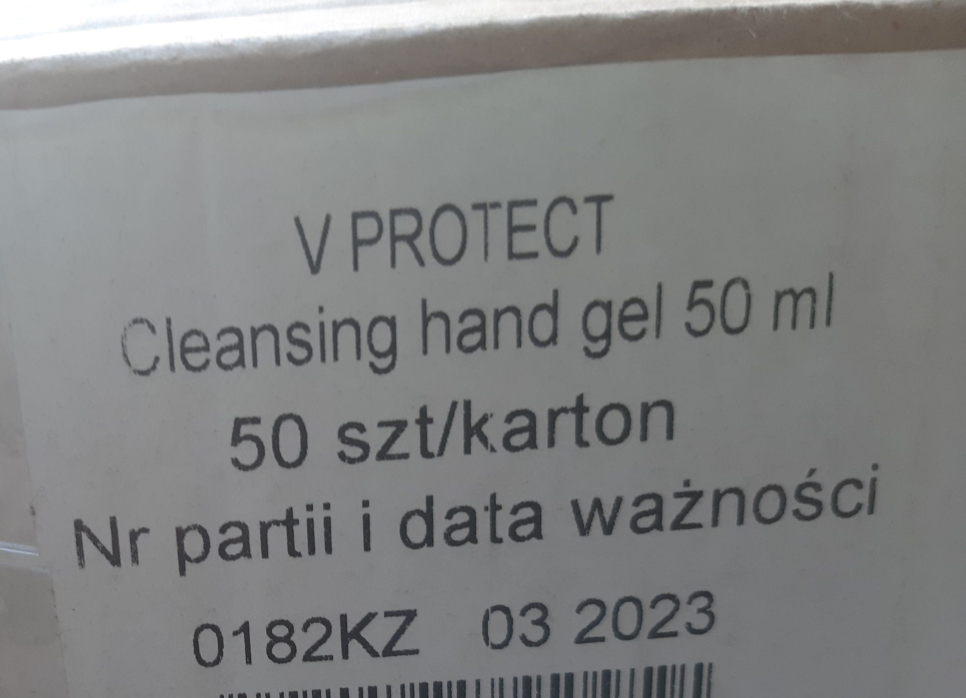 V PROTECT antybakteryjny żel do rąk 70% tubka 50ml duża ilość