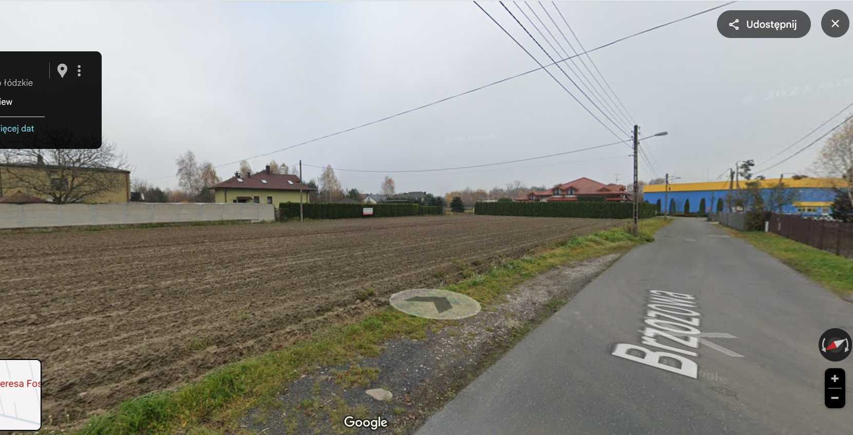 Działka inwestycyjna, budowlana Rzgów ul. Brzozowa.