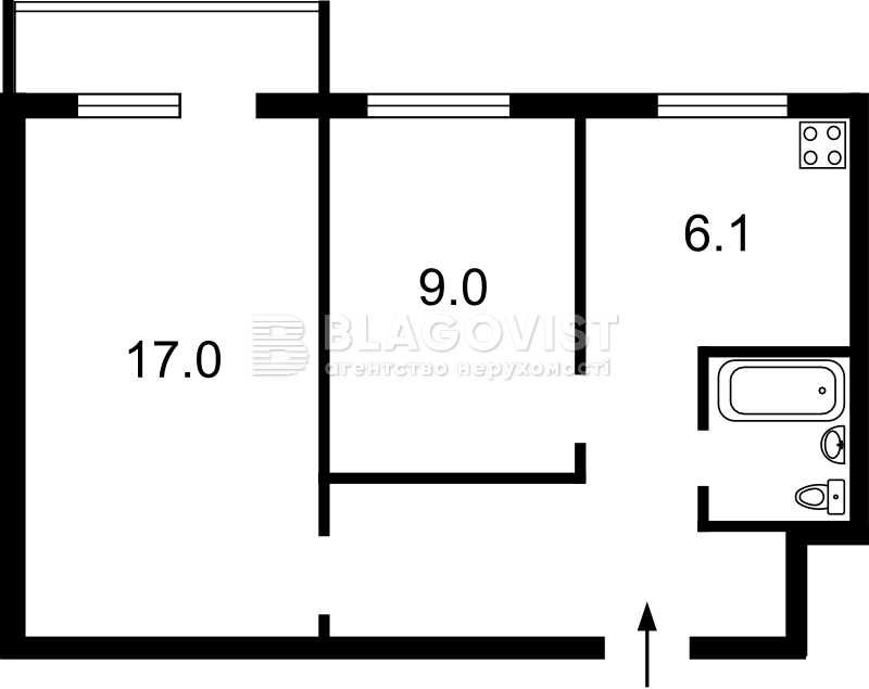Продаж 2-кімнатної квартири, Маккейна Джона, 43, Печерськ, центр