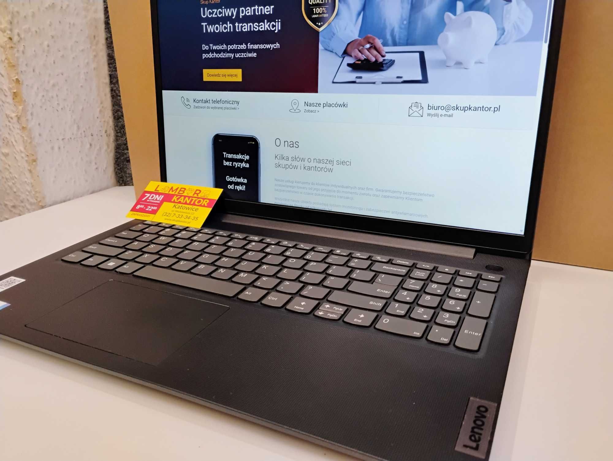 [444/25] Laptop Lenovo V15 G3 +Pudełko (I5-1235U, 16GB RAM, 512GB SSD)