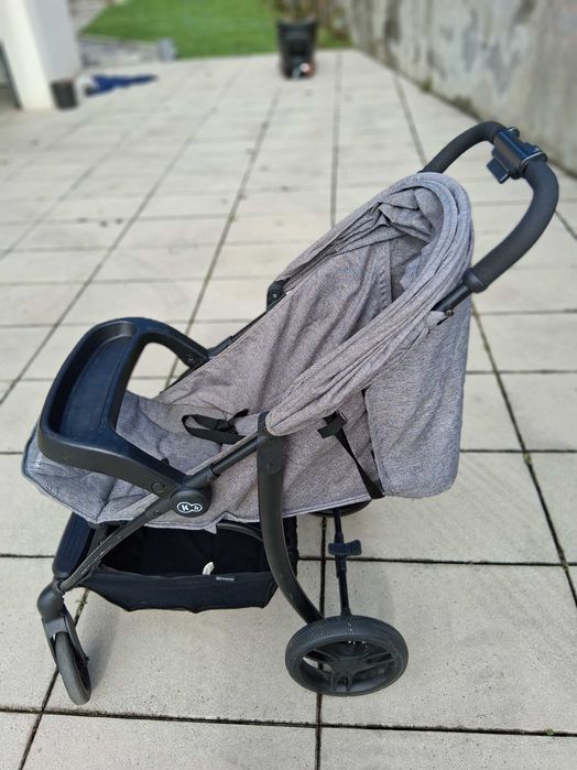 Carrinho de bebe kinderkraft, posição reclinada e deitada