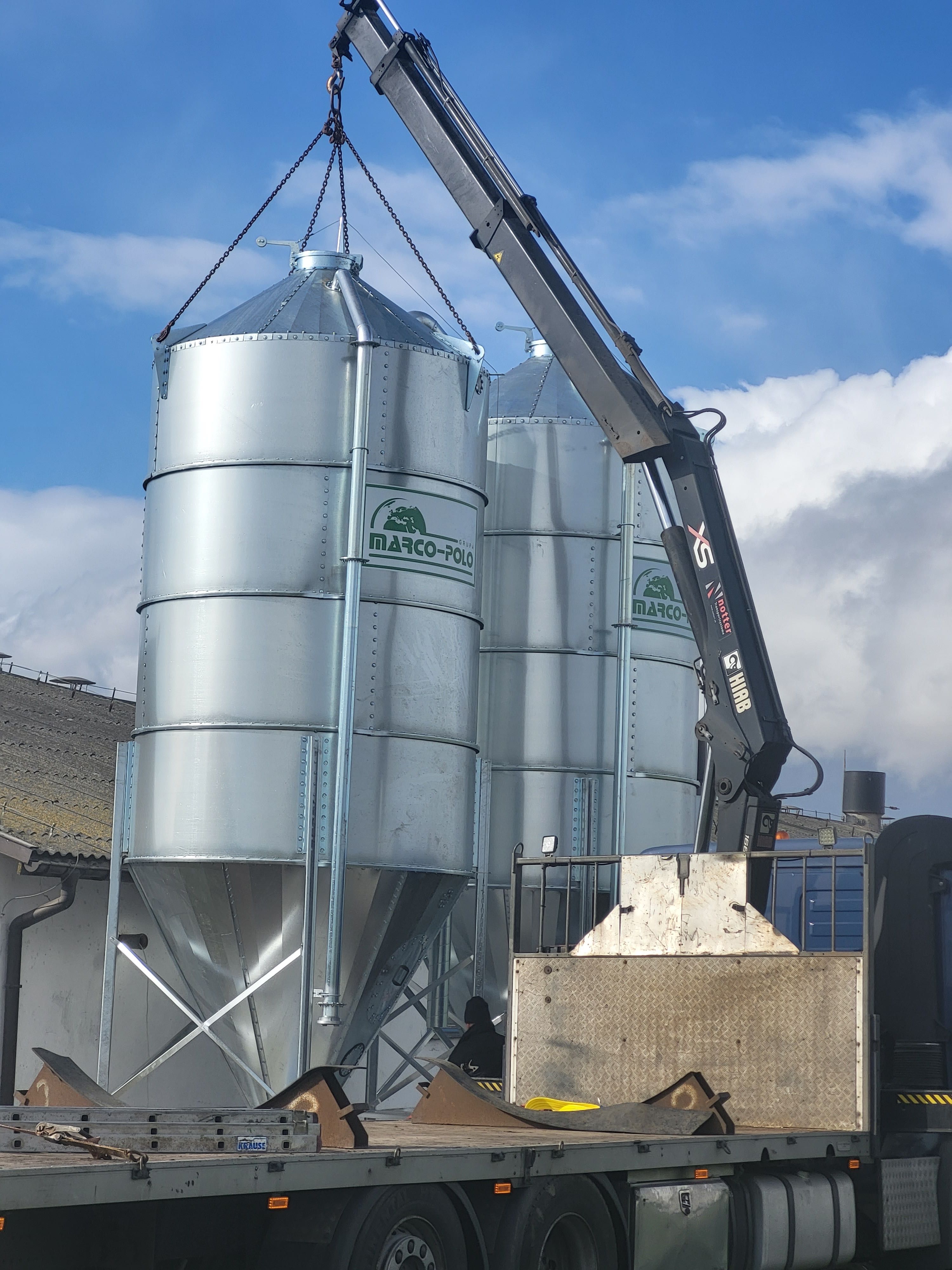 Silos 18ton 20t 35t 30t silosy zbiorniki Marco-Polo nowe Dowóz HDS