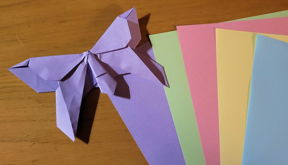 Decoração em Papel - Origami - Farfalla (Borboleta )