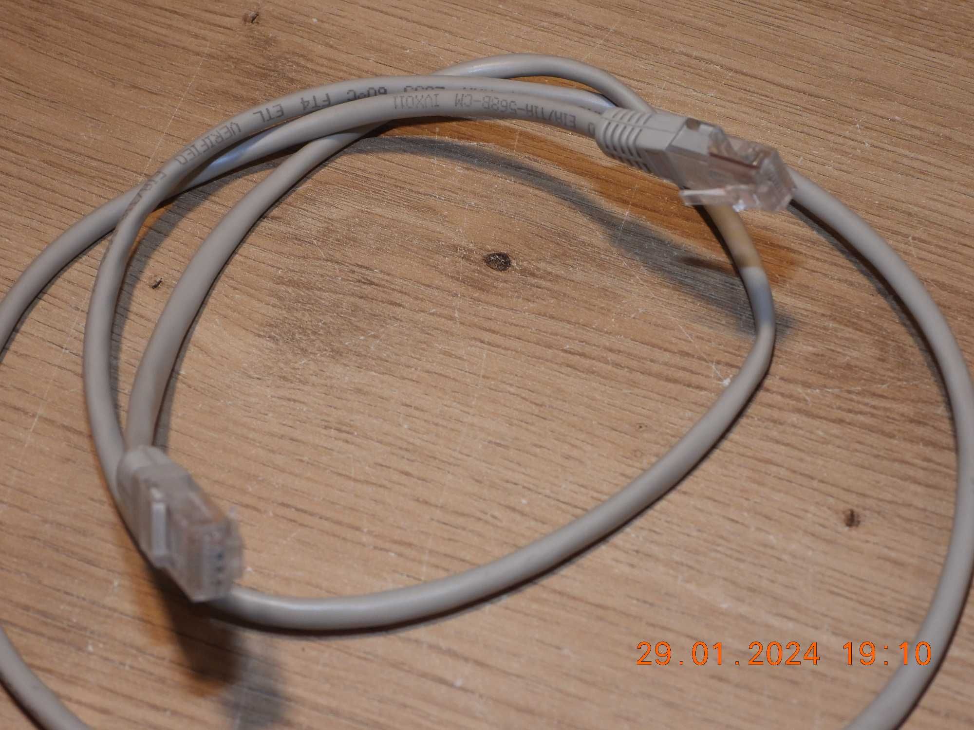 Kabel sieciowy  LAN ETHERNET RJ45 - 100cm