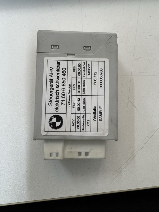 Modulo gancho reboque bmw F10 F11 F30 F31