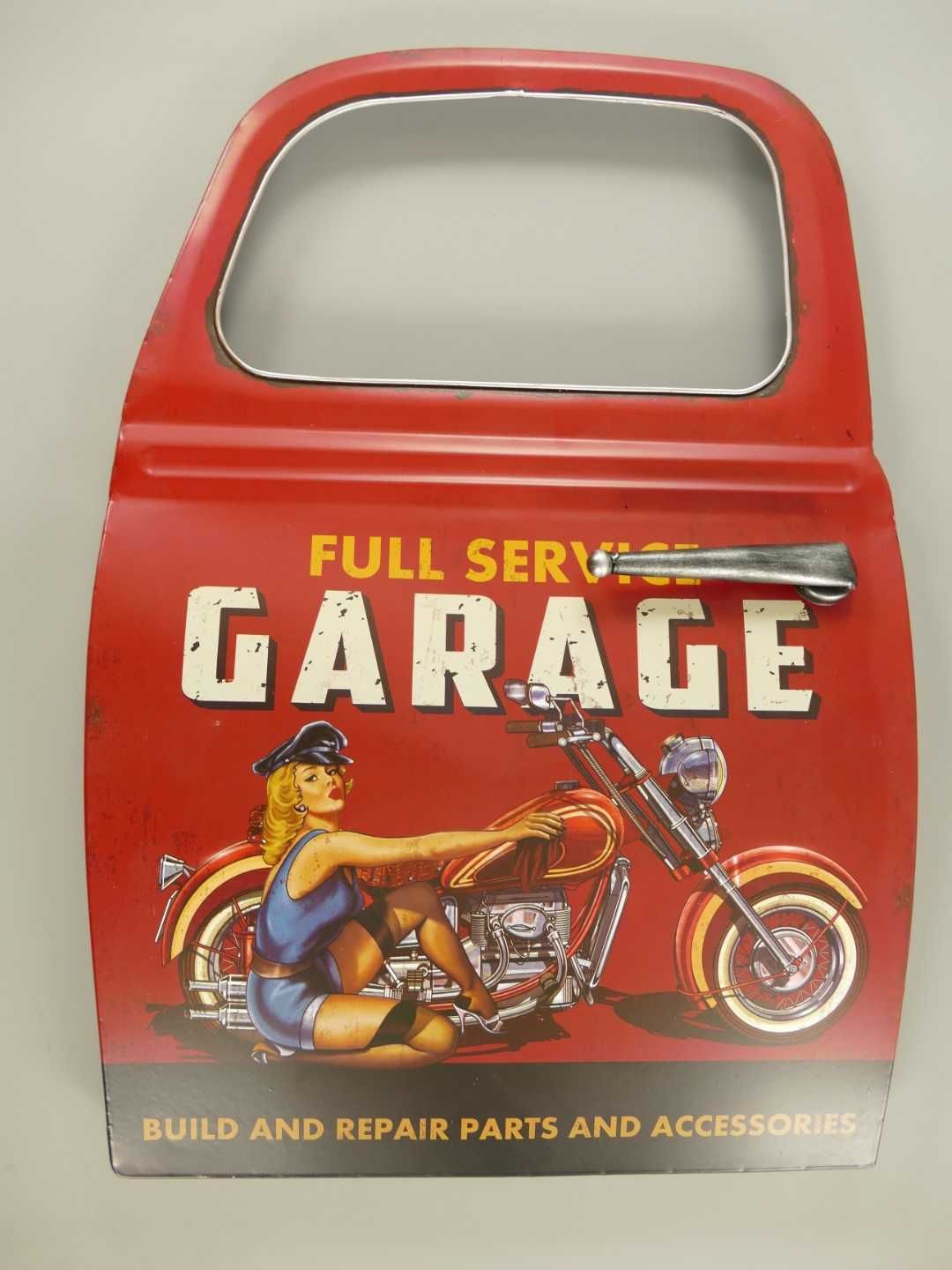 Drzwi metalowe stary samochód warsztat sklep  rekwizyt garage 2