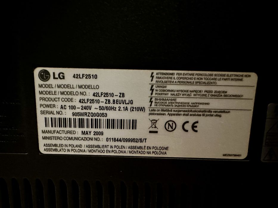 Tv lg 42” telewizor stan bardzo dobry uchwyt Gratis!