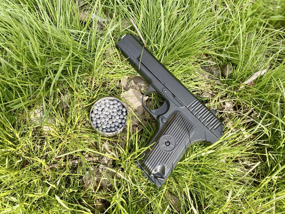 Металевий Пістолет ТТ з глушн/Тульский Токарев Full Metal - Іграшковий