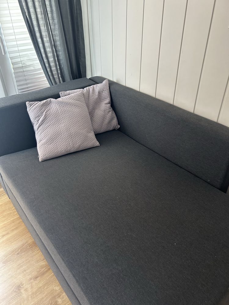 Ikea rozkladana sofa kanapa szara