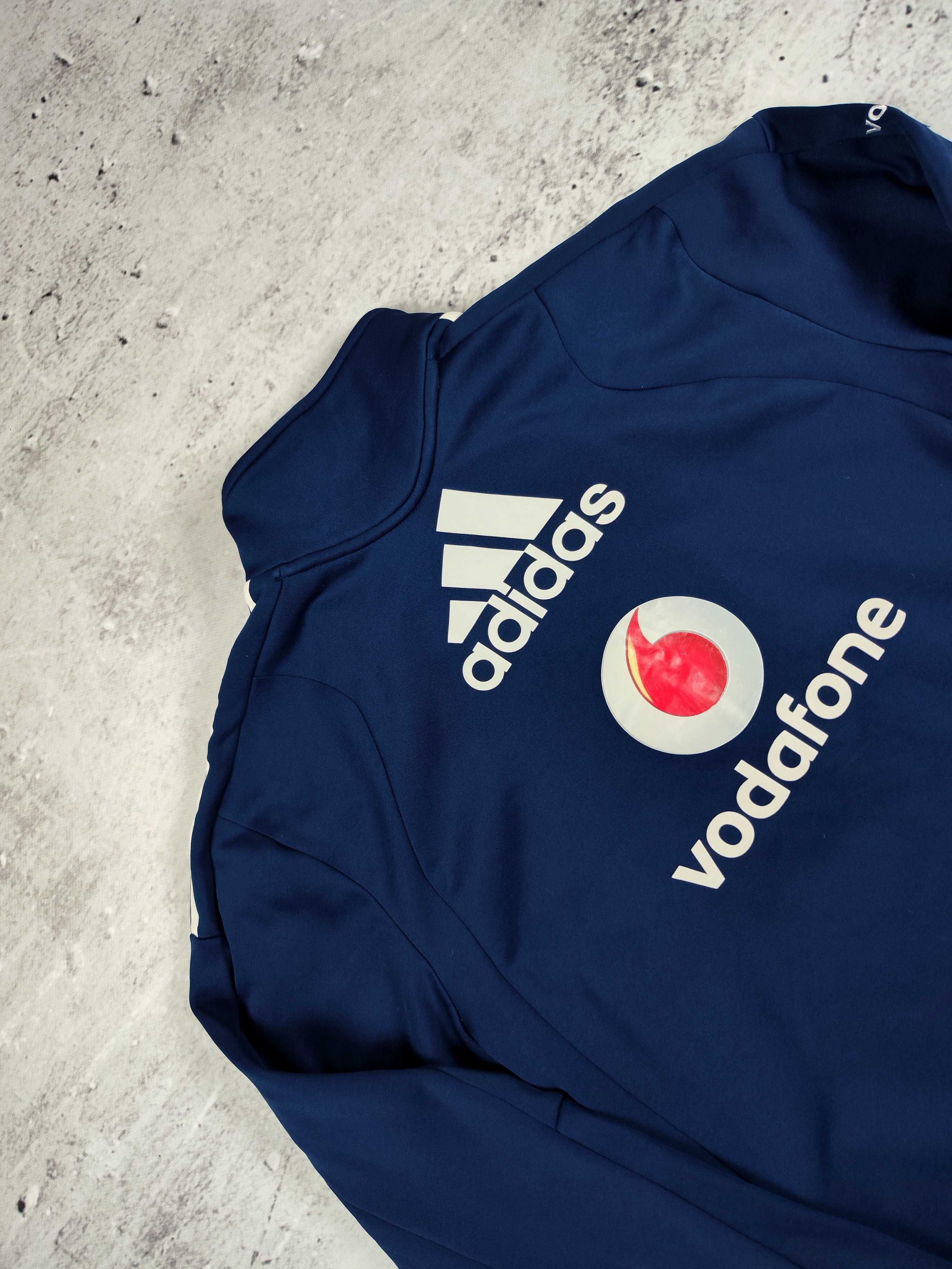 Bluza Adidas sportowa Vodafone piłkarska rozpinana 1/4 r. L
