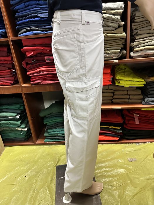 Spodnie Robocze BIAŁE XS-6XL