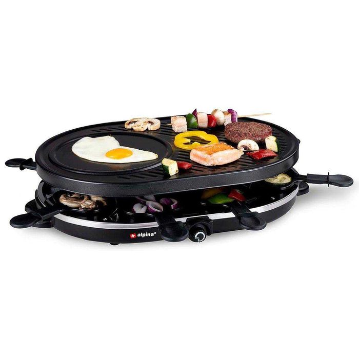 Máquina Raclette 8 pessoas Grill Raclette Alpina