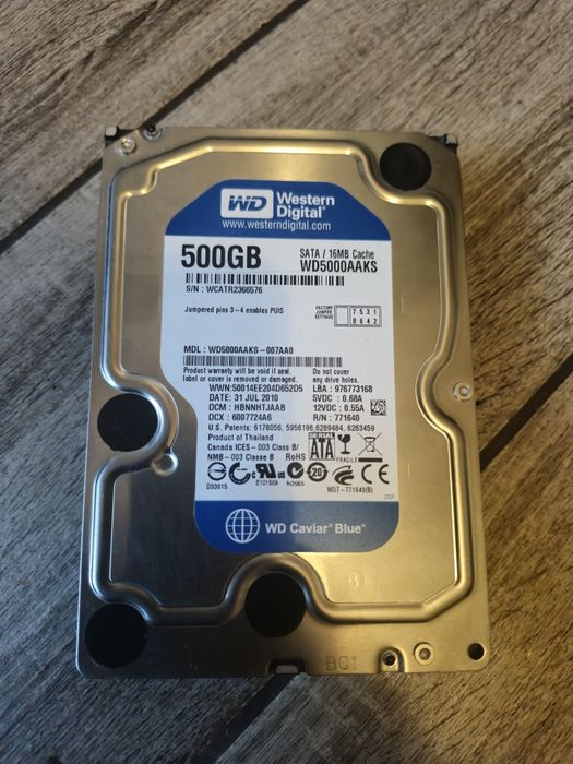Жёсткий диск WD 500 gb в рабочем состоянии