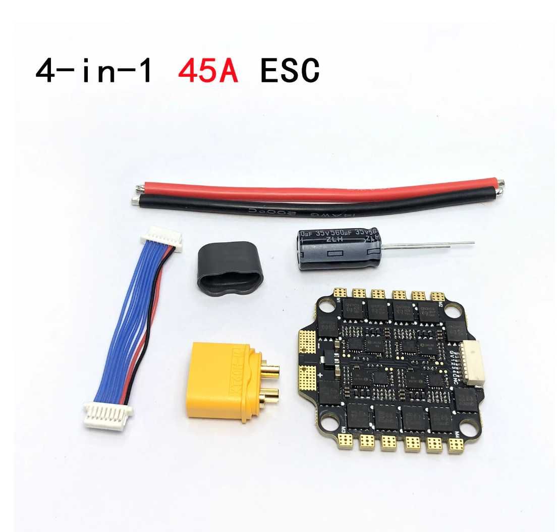 Полетный стек, F405 + ESC 45A/60A  для FPV дронов