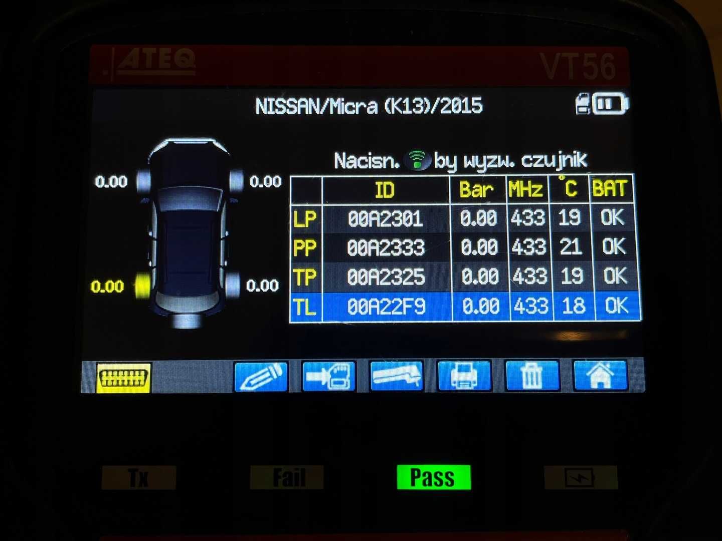4x czujniki ciśnienia TPMS NISSAN JUKE LEAF NV200 370Z GT-R 407006WY0B