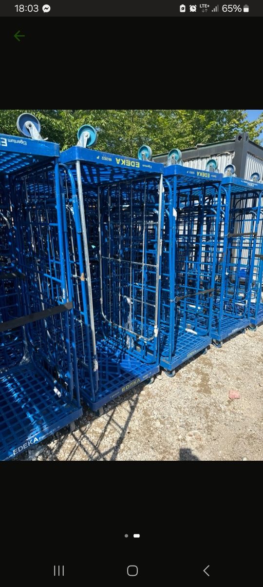 Wózki magazynowe transportowe gitterwagen