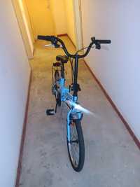 Bicicleta roda 20 nova por160€ dobrável tem tudo necessário