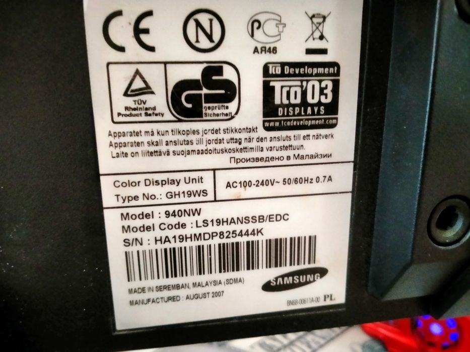 Монітор Samsung 19 дюймовий