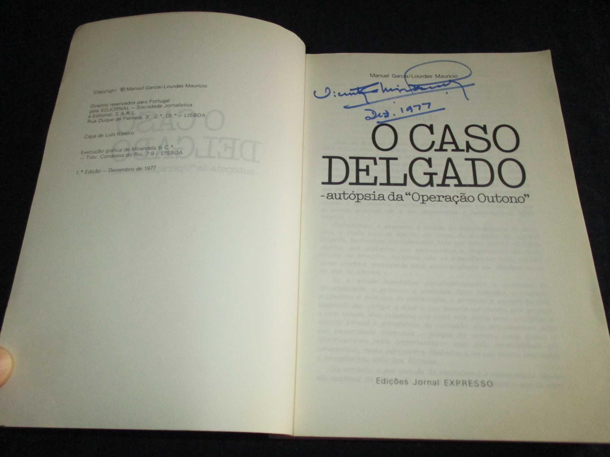 Livro O Caso Delgado Autópsia da Operação Outono