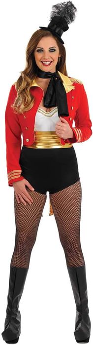 Kostium ringmaster kobiecy czerwony Rozmiar M
