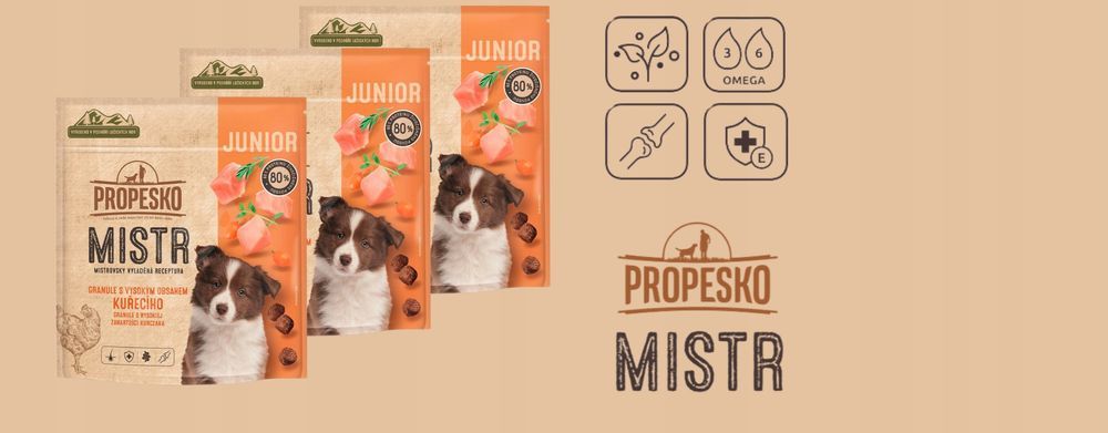 Sucha Karma Dla Szczeniąt Z Kurczakiem Propesko Mistr 500G