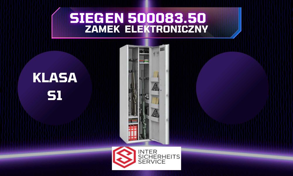szafa na broń sejf S1 Siegen MAX kombi 500083.50 zamek elektroniczny