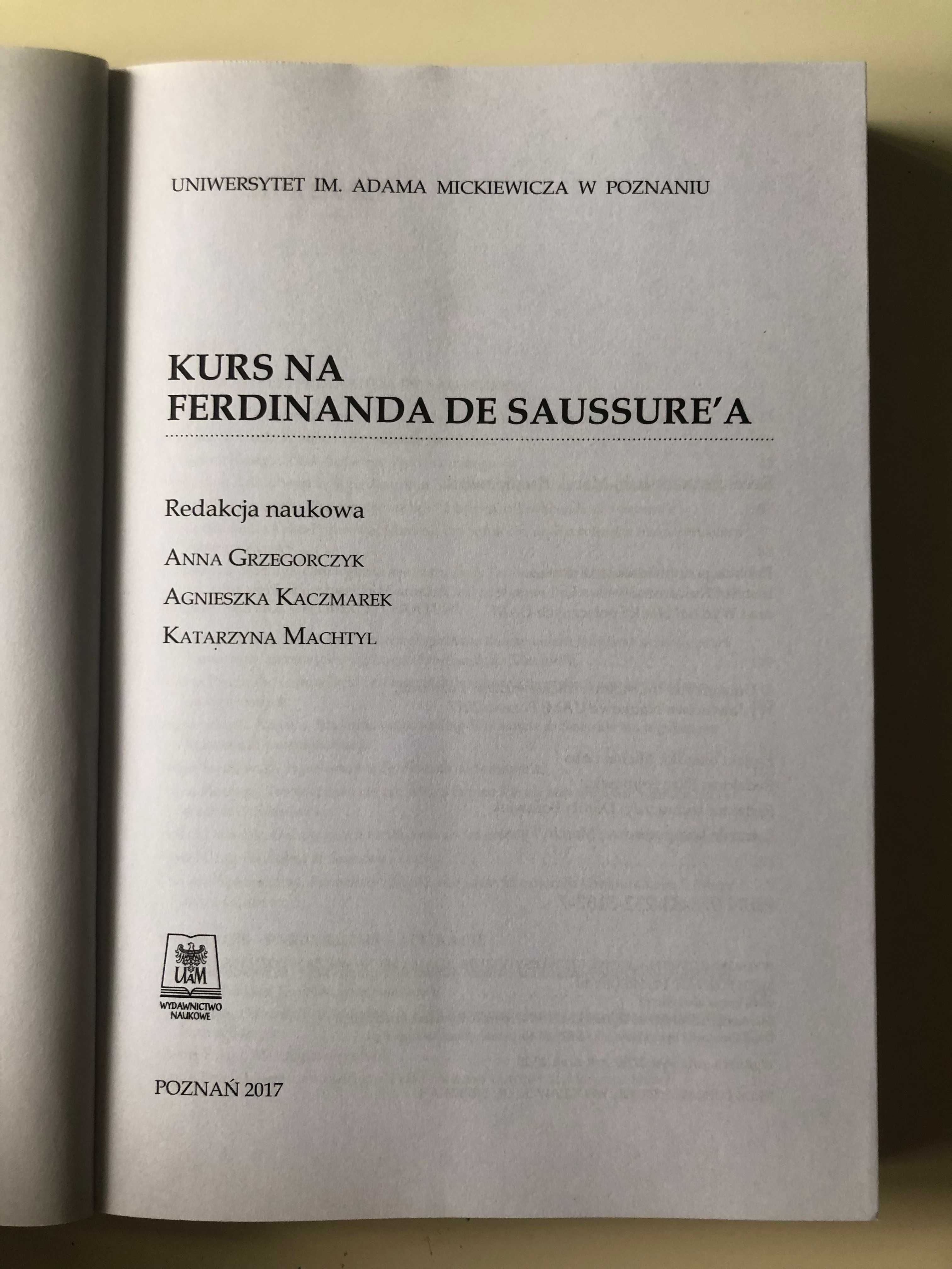 Kurs na Ferdinanda de Saussure’a (Kaczmarek A., Grzegorczyk A., Machty