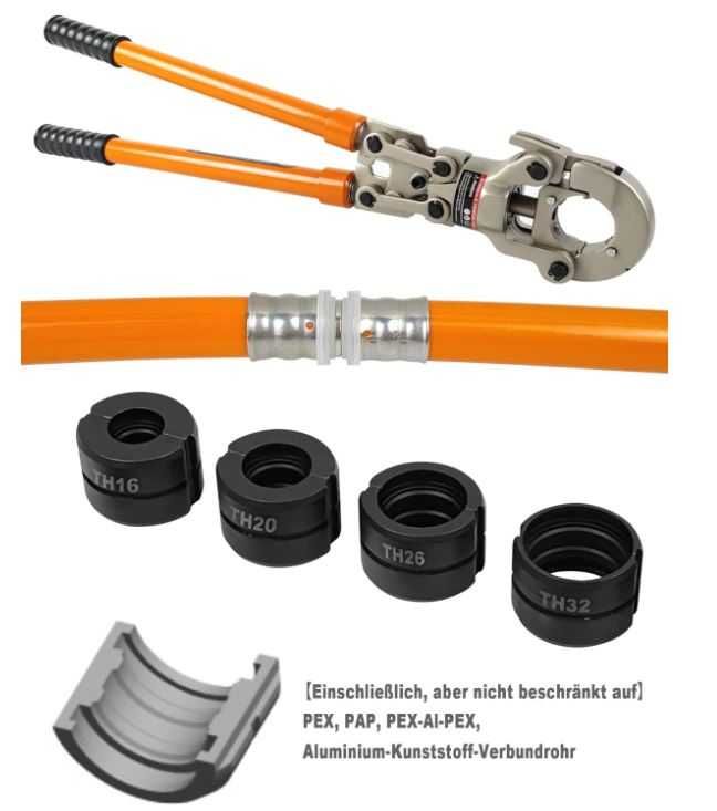 Zaciskarka do rur aluminiowych/PEX kontur AMZCNC JX-1632, kontur TH